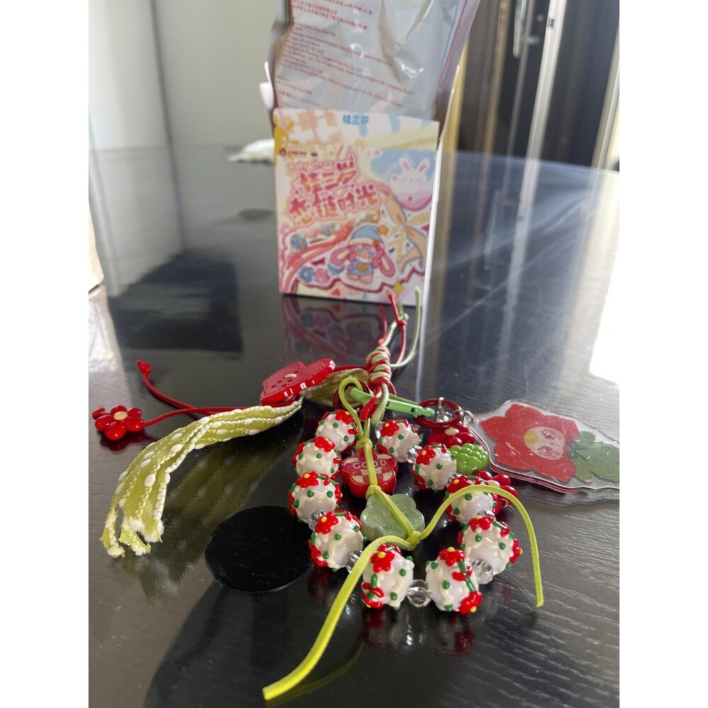 BABY THREE Love Chain Time Series Beaded Bag Charm Lily Rabbit Town #2 XMAS - Picture 2 of 2
